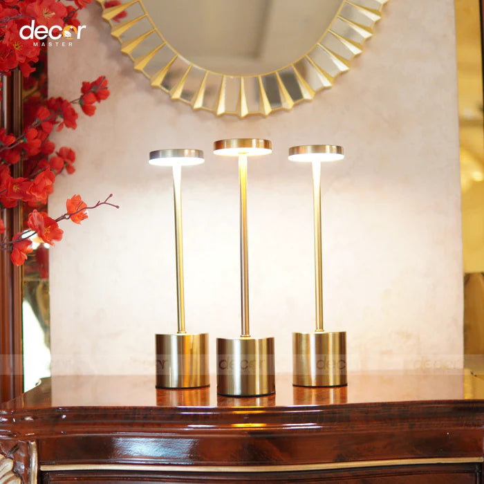 Modern Minimalist Rechargeable Metal LED  Lamp