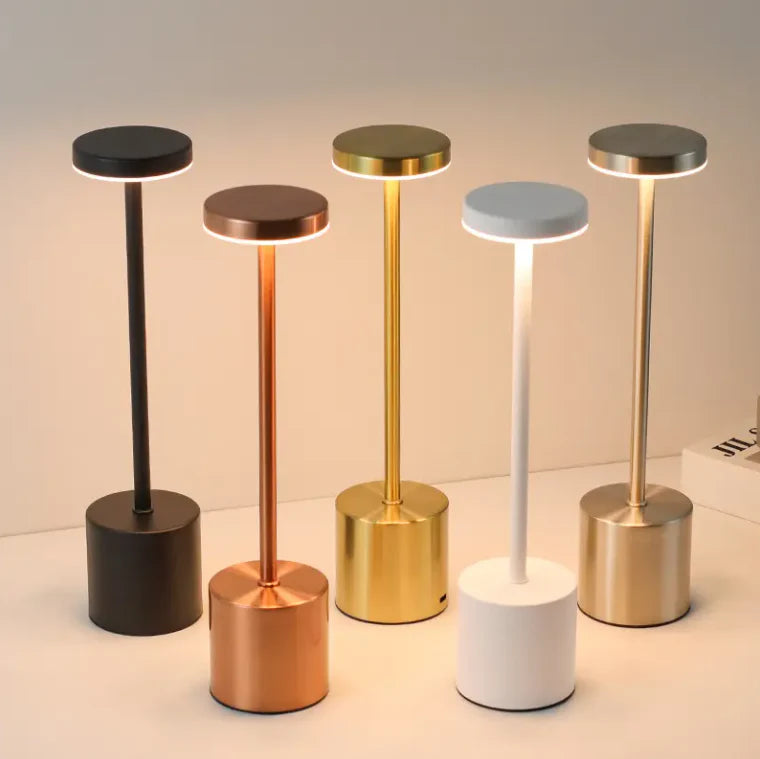 Modern Minimalist Rechargeable Metal LED  Lamp